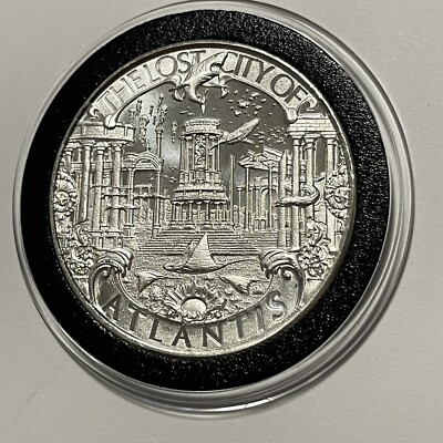 1 オンス　銀貨　 ATLANTIS　Cities Series POSEIDO Mason Mint Poseidon Atlantis 1 oz Silver Round Coin