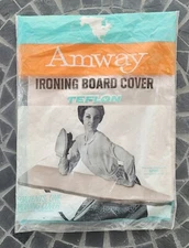 Vtg 1973 Amway Scorch Resistant Ironing Board Cover Teflon Made In USA NOS