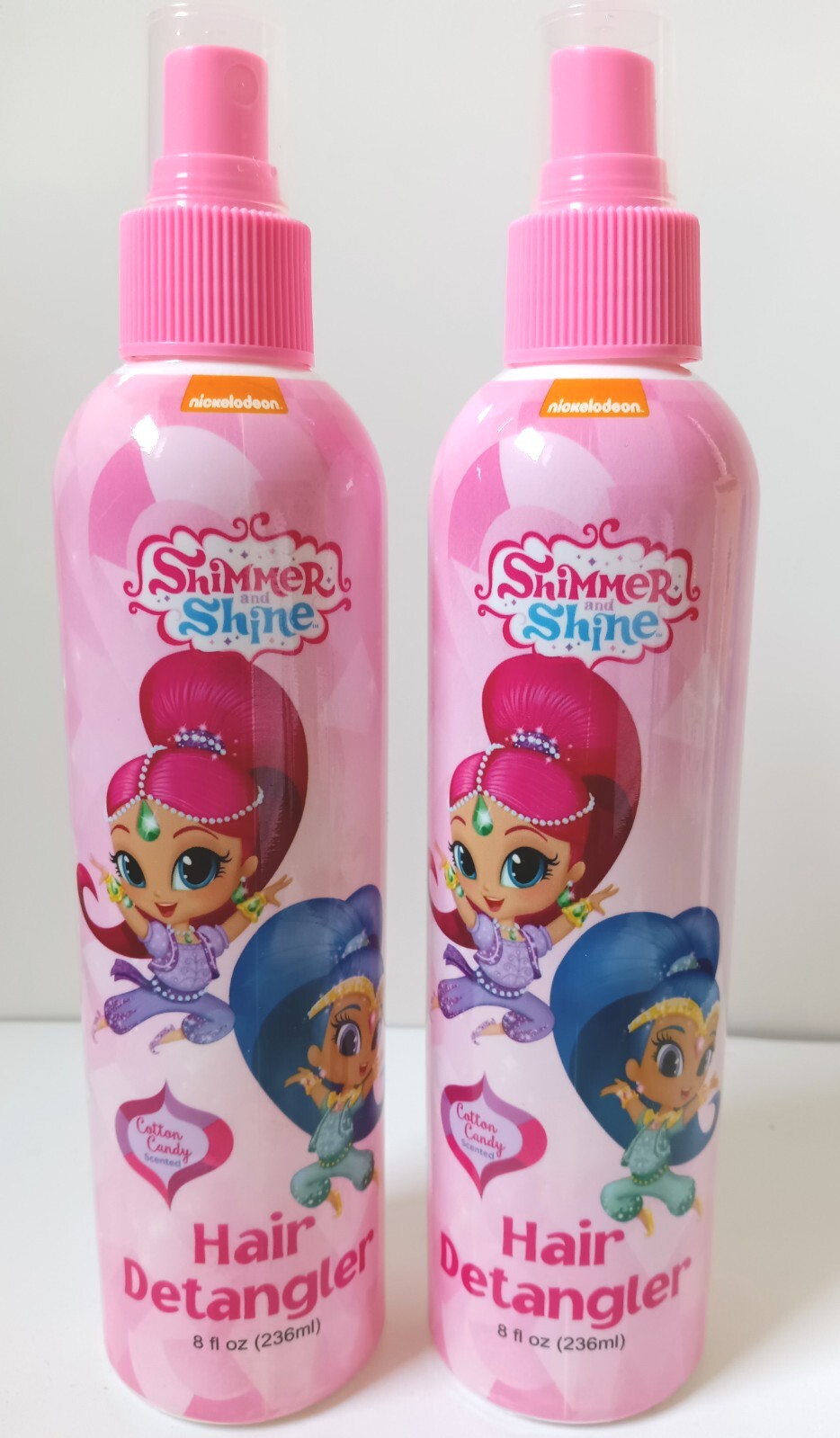 Nickelodeon Shimmer And Shine Hair Detangler Spray 8 Fl Oz Ea Lot Of 2