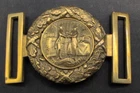 Civil War Kentucky officer two-piece interlocking belt buckle.