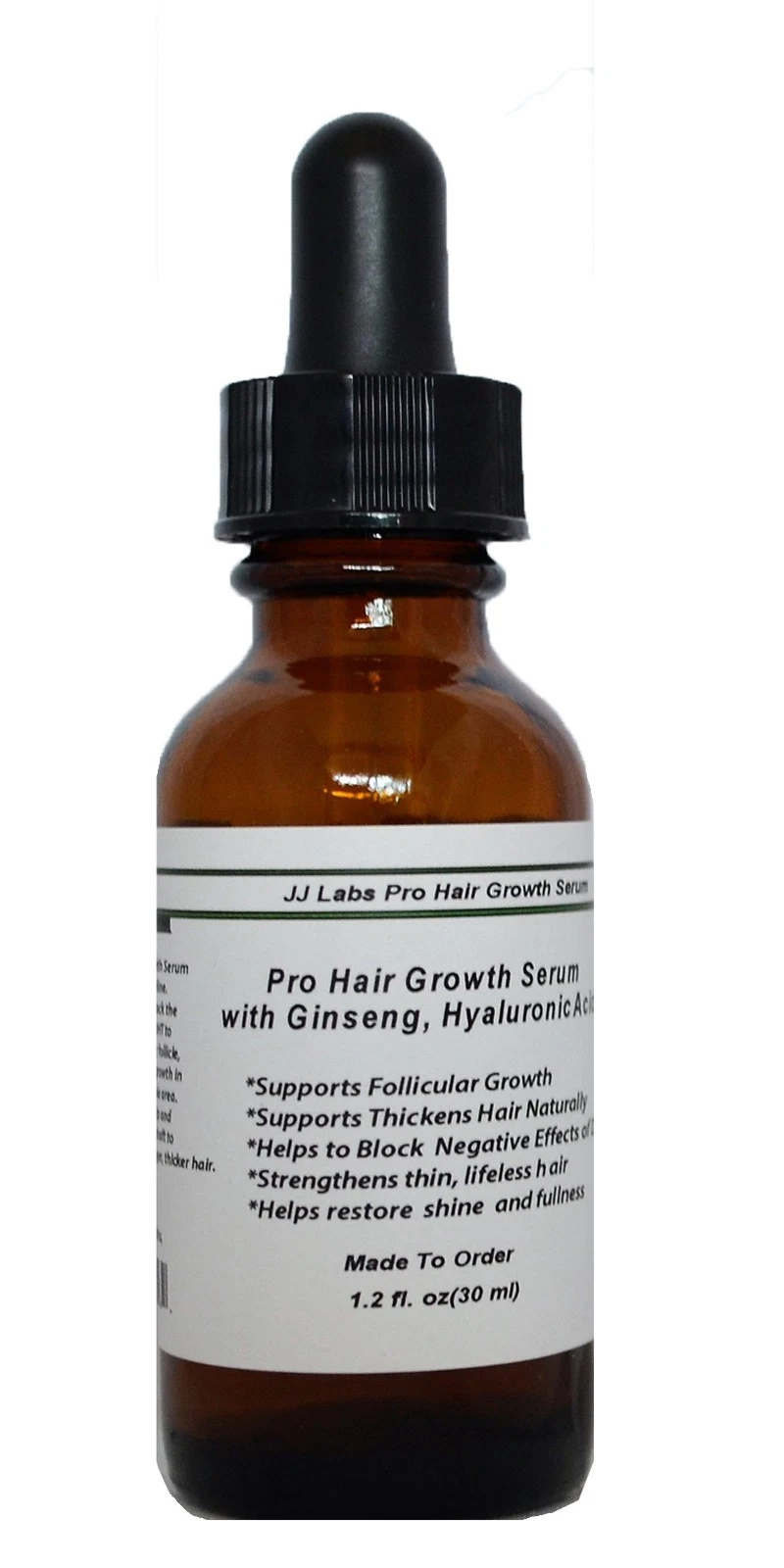Pro Hair Growth Serum with Ginseng, and Hyaluronic Acid for Men and Women