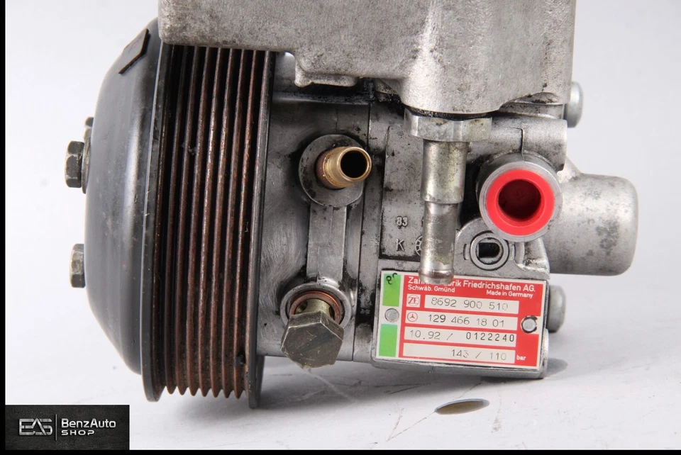 Bomba de dirección asistida tándem 93-02 Mercedes R129 600SL SL600 V12 1294661801 OEM Foto 4 de 4