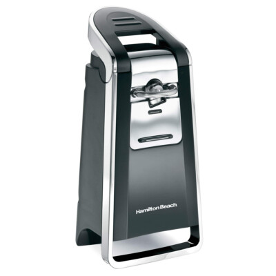 Smooth Touch Electric Automatic Can Opener with Easy Push Down Lever, Eliminates