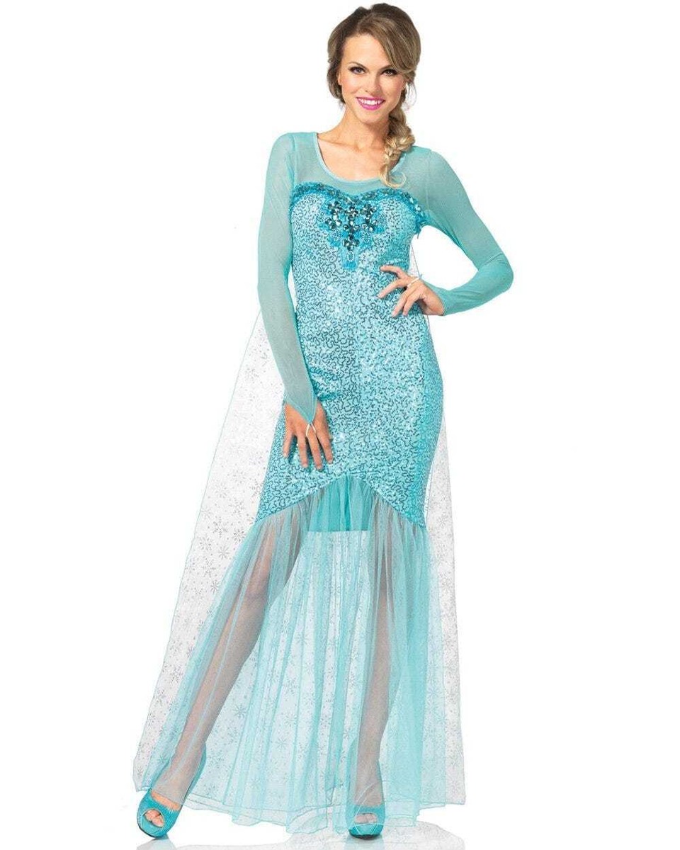 elsa formal dress Frozen 2 Elsa Formal Attire In Gradient Cosplay Costume main image 1