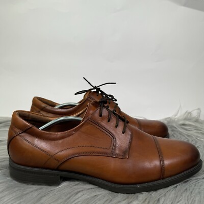 Mens Florsheim Midtown Cap Toe Oxford Shoes Brown Leather 13 | eBay