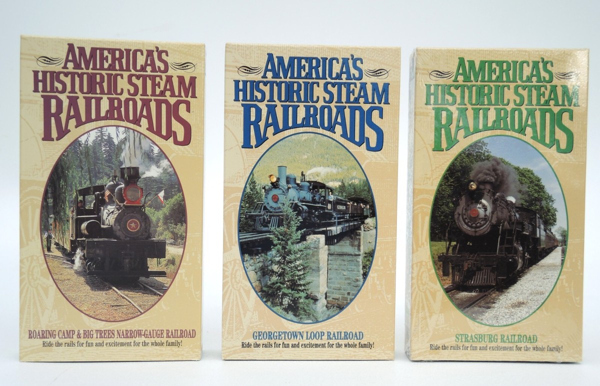 3 VHS set of AMERICA'S HISTORIC STEAM RAILROADS pre-owned | eBay
