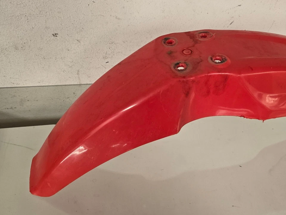 Protector guardabarros delantero Acerbis rojo para Honda CRF450X 2005 2006 2007 2008 2009 2010 Foto 2 de 4