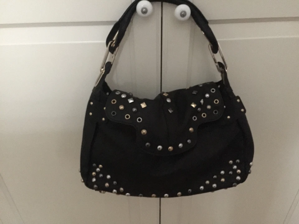 Jimmy Choo for H&M Tasche Ledertasche mit Nieten bag leather - Bild 2 von 4