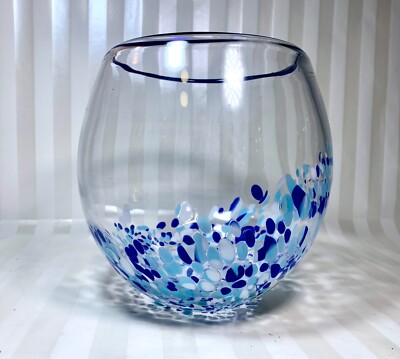 handblown wine glasses Hand Blown Wine Glasses - Golden Celebration Awaits