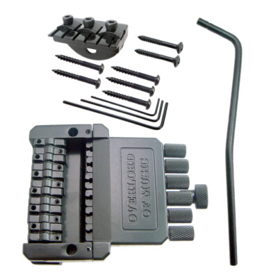 6 String Tailpiece Tremolo Bridge Brücke Zubehör für Headless E-Gitarre