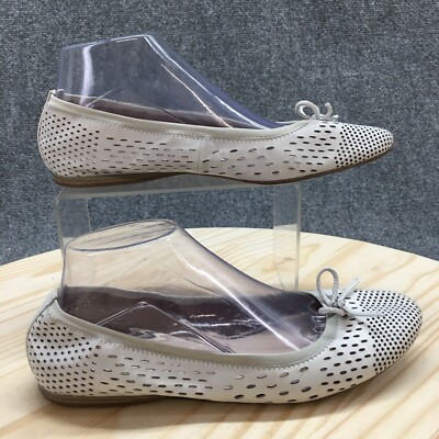 Tamaris Shoes Womens 40 Ballet Flats Gray Perforated Casual Comfort Round Toe
