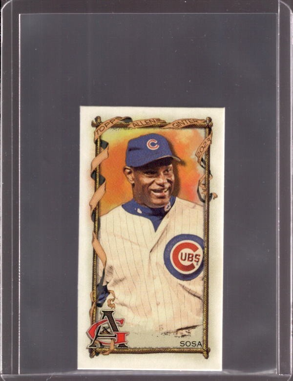 SAMMY SOSA 2023 Topps Allen & Ginter Mini NNO No Number Parallel SP /50