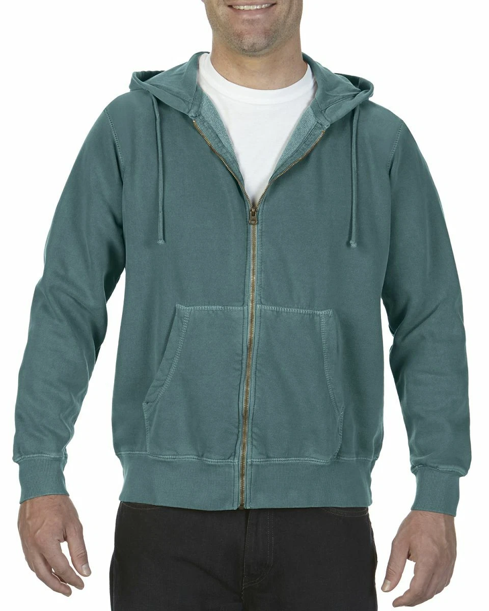 Comfort Colors Menu0026#039;s Adult Full-Zip Hooded Sweatshirt 1568 | eBay