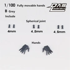 for MG 1/100 Sazabi ver ka Unassembled Mechanical Gray Action Hand Palm B +Joint