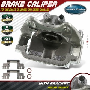 Rear Left Brake Caliper for Chevrolet Silverado GMC Cadillac w// Bracket Escalade