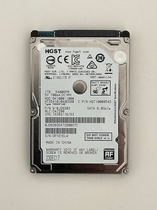 HGST Hitachi Travelstar 5K1000 1TB HDD 5400rpm SATA serial ATA 8MB cache 3 Gb/s