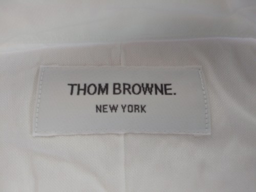 Neu ohne Etikett Thom Browne weiß Oxford Ripsband Knopfleiste TB4 16-35 UVP 425 $ - Bild 5 von 8