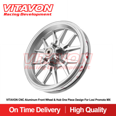 VITAVON CNC Alu Front Wheel & Hub One Piece Design for Losi Promoto MX LOS46002