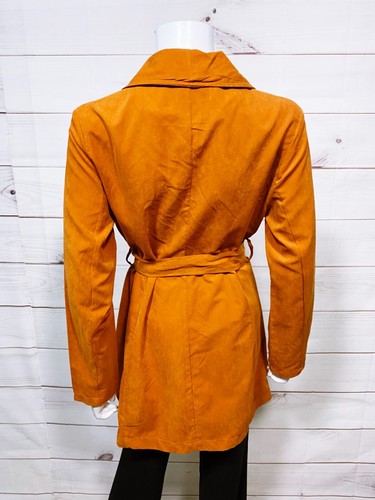 Love Tree Womens Belted Jacket Size S Rusty Orange Lightweight - Picture 4 of 7