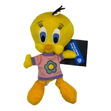 7" Tweety Bird Summer With Time Flower Shirt 1998 Warner Bros Studio Store