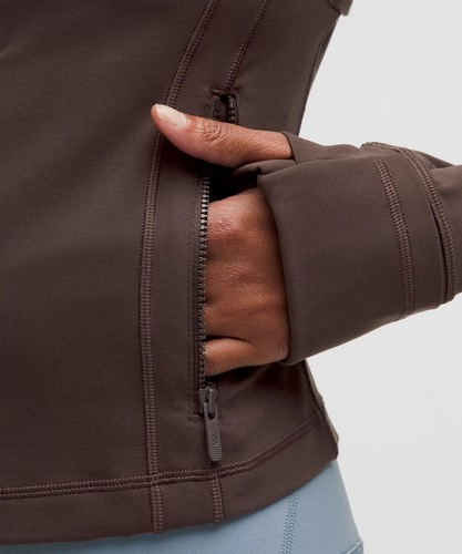 Lululemon Define Cropped Jacket Slim Exercise High Elastic Yoga Cloth Espresso - Bild 8 von 16