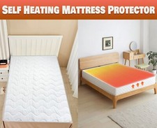 New Thermal Mattress Topper Protector Self Heated Insulated Heating Anti Allergy