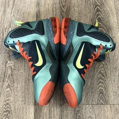 2011 Mens Nike Zoom LeBron 9 IX Cannon Volt Slate Green Orange