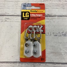 OOK LG Large ReadyScrew D-Ring Hangers 50378 2Pcs Ships N 24h