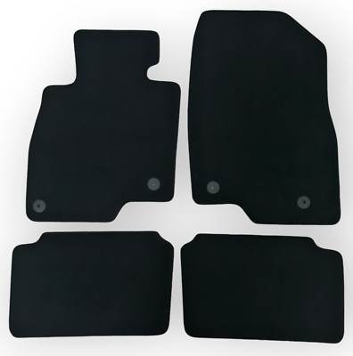 For Mazda 6 Sedan Black Carpet Car Mats 4pc 2013-2016 Custom Fit Velour Liners