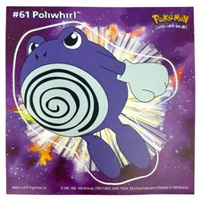 Pokemon Collect 'em Stick-Ups Poliwhirl #61 Large 4” Sticker Priss Prints