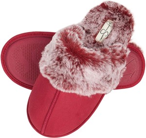 jessica simpson comfy faux fur slippers