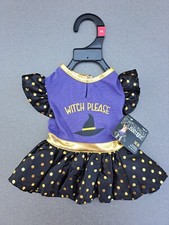 Dog Pet Halloween Costume Dress Witch Please By Bootique Sz XS