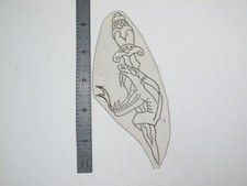 vtg 1960s 70s Tattoo Flash acetate stencil Dagger Through Snake Head SN3