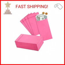 Okuna Outpost 100 Pack Money Envelopes for Cash, Payroll, Money Saving, Coins
