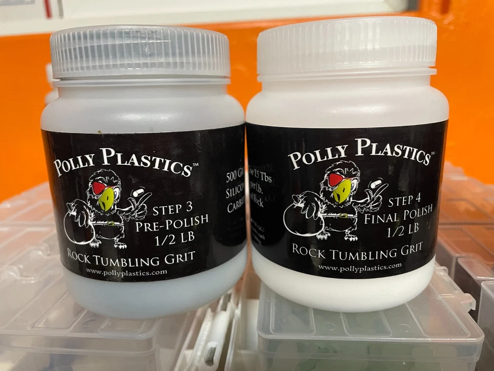 Tumbler rock polishing meida Kit Polly Plastics