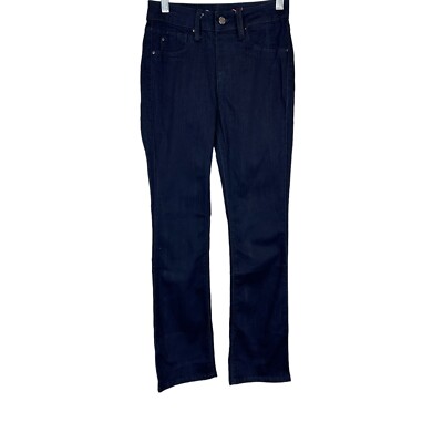 Laurie Felt Women's Silky Denim Petite Pull-On Baby-Bell Jeans Indigo PXXS Size