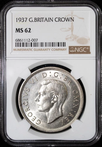 1937 Great Britain Crown MS 62 NGC (L0815)