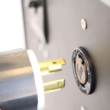 30 Amp Twist Lock Panel Mount Receptacle 3P 4Wire Industrial Grade # EC BLK 518