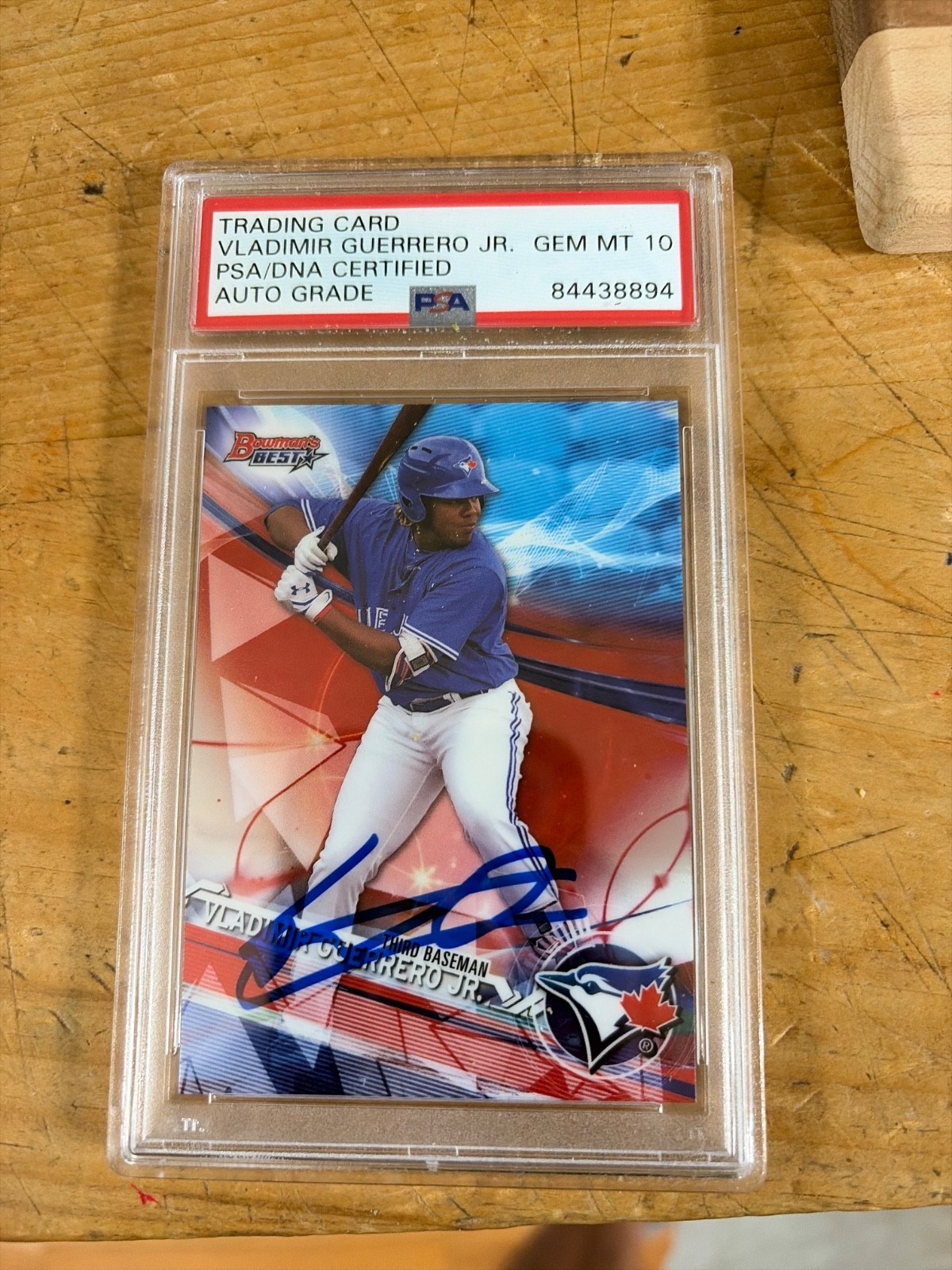 vladimir guerrero jr gem mint 10 psa certifired auto bowmans best 2017