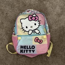 Hello Kitty Large Backpack Garden Rainbow Pin...