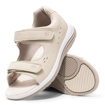 FitVille Women's Diabetic Sandals Adjustable Wide Width Arch Support