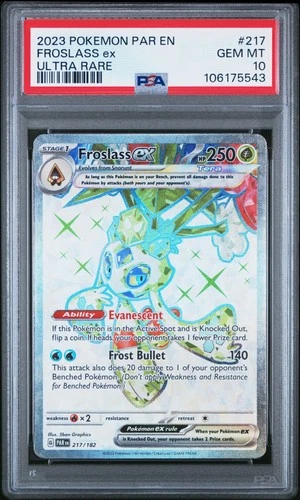 2023 POKEMON PAR EN-PARADOX RIFT ULTRA RARE #217 FROSLASS EX PSA 10
