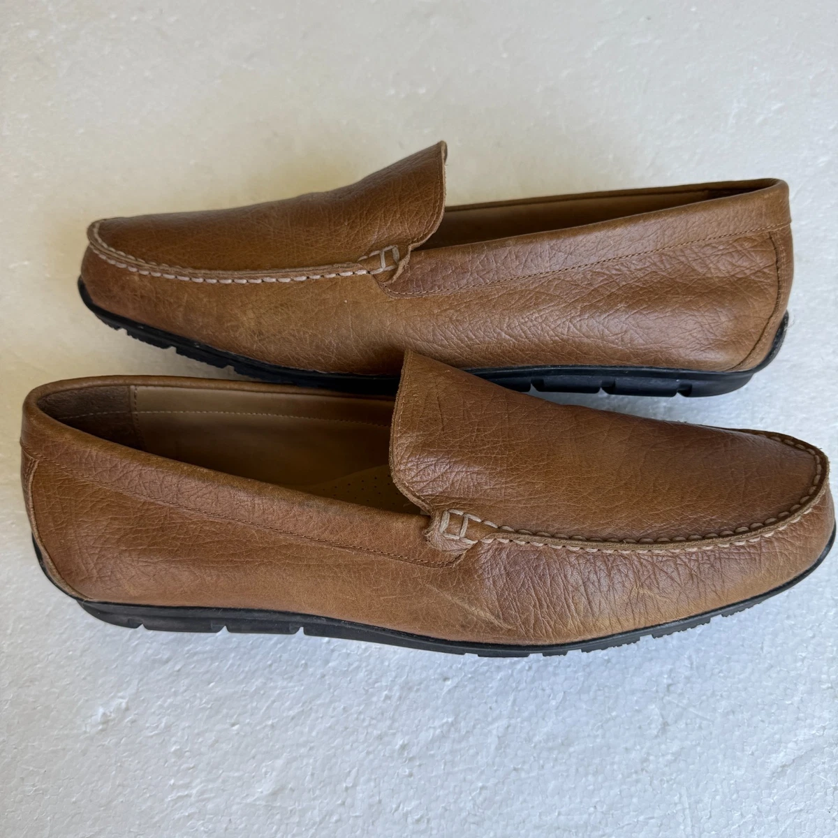 FootJoy Shoes Mens 11 Brown Leather Slip On Loafers Casual Comfort Driving 79060 FootJoy Leather Upper Casual Golf Shoes for Men for sale | eBay main image 2