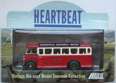Lledo 1932 AEC Regal Single Deck Bus UNITED Heartbeat Oldtimer Days-Gone DG ´32