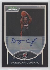 2007 Bowman Draft Picks & Stars Black Refractor 78/99 Daequan Cook #138 Auto 3c7
