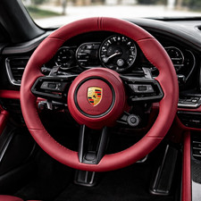 Porsche 911 (992) Performance volante in pelle - rosso bordeaux - DRIVE SEL. UNIVERSALE