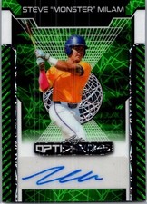 2025 Leaf Steve Monster Milam Optichrome Baseball Green Auto /6