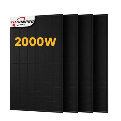 SunPro 2000W Bifazial Solarmodul 500Wp N-Typ TOPCon PV Modul für Balkonkraftwerk