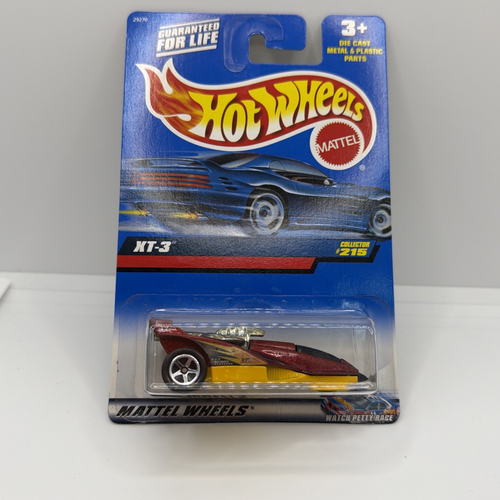 Hot Wheels 2000 XT-3 #215 Metallic Red and Yellow Mattel Wheels