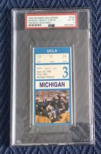 Tom Brady College Debut Ticket Stub 1996 Michigan Wolverines vs UCLA PSA 4 
